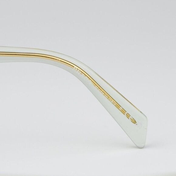 NEW Prada PRA19V 14R1O1 Transparent Mint Square Women Eyeglasses - Picture 9 of 12